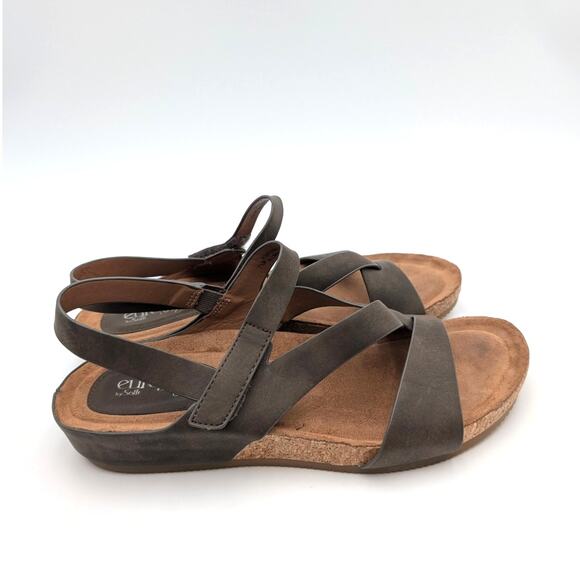 Eurosoft by Sofft Gianetta Ankle Strap Sandal Women's Mocha Size US7.5M EU38 - Picture 3 of 11